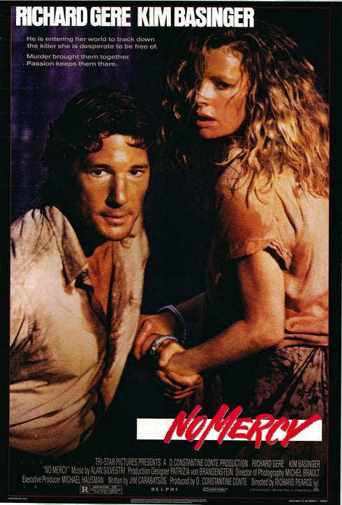 no mercy 1986 one sheet poster rolled